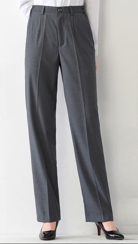 黒パンツ 裏起毛あったかスラックスパンツ