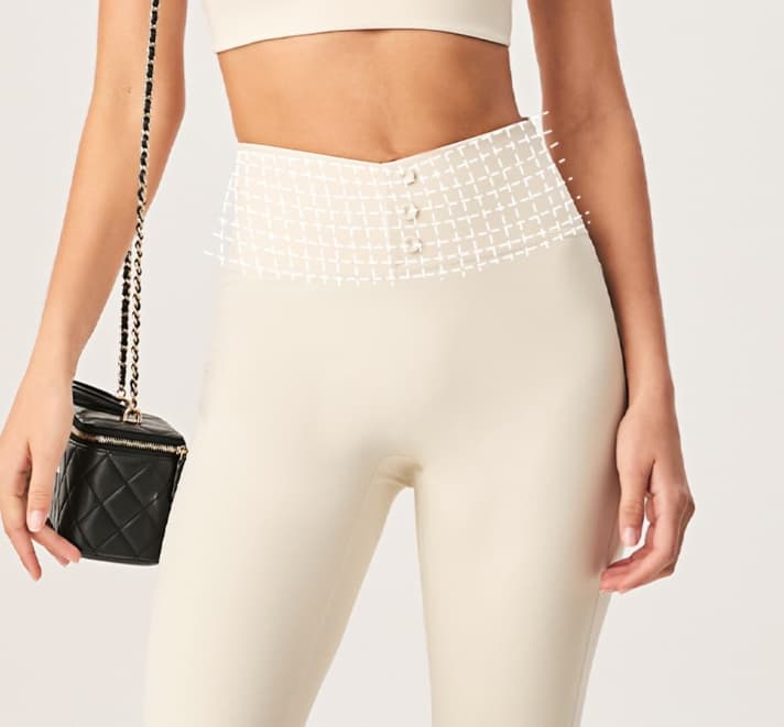 黒パンツ リブニット調フレアパンツ ハイウエスト