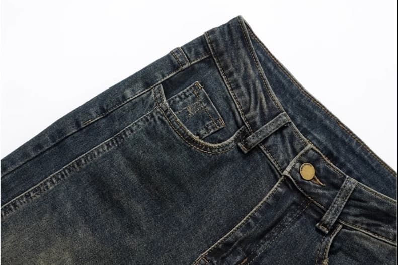 黒パンツ ハイウエストフレアデニムパンツ