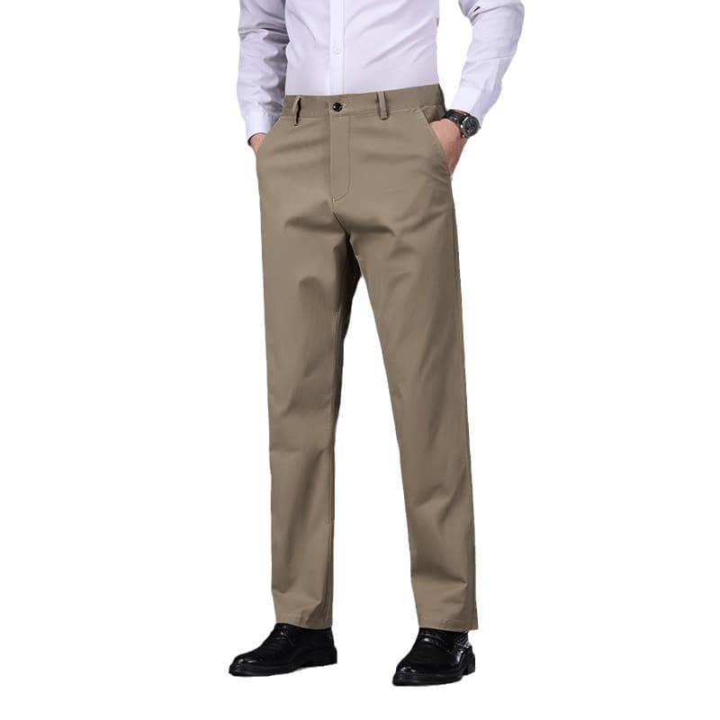 黒パンツ 快適仕立てビジネススラックス