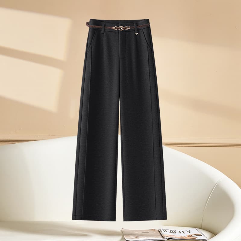 黒パンツ ストレート ワイドチノパン