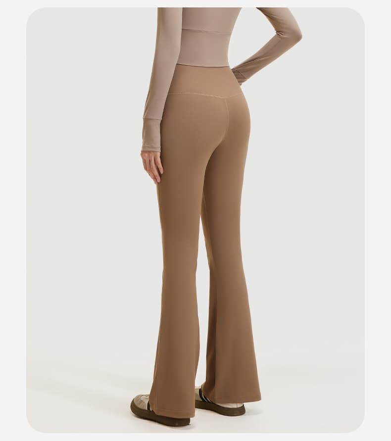 黒パンツ きれいめフレアパンツ ベーシックモデル