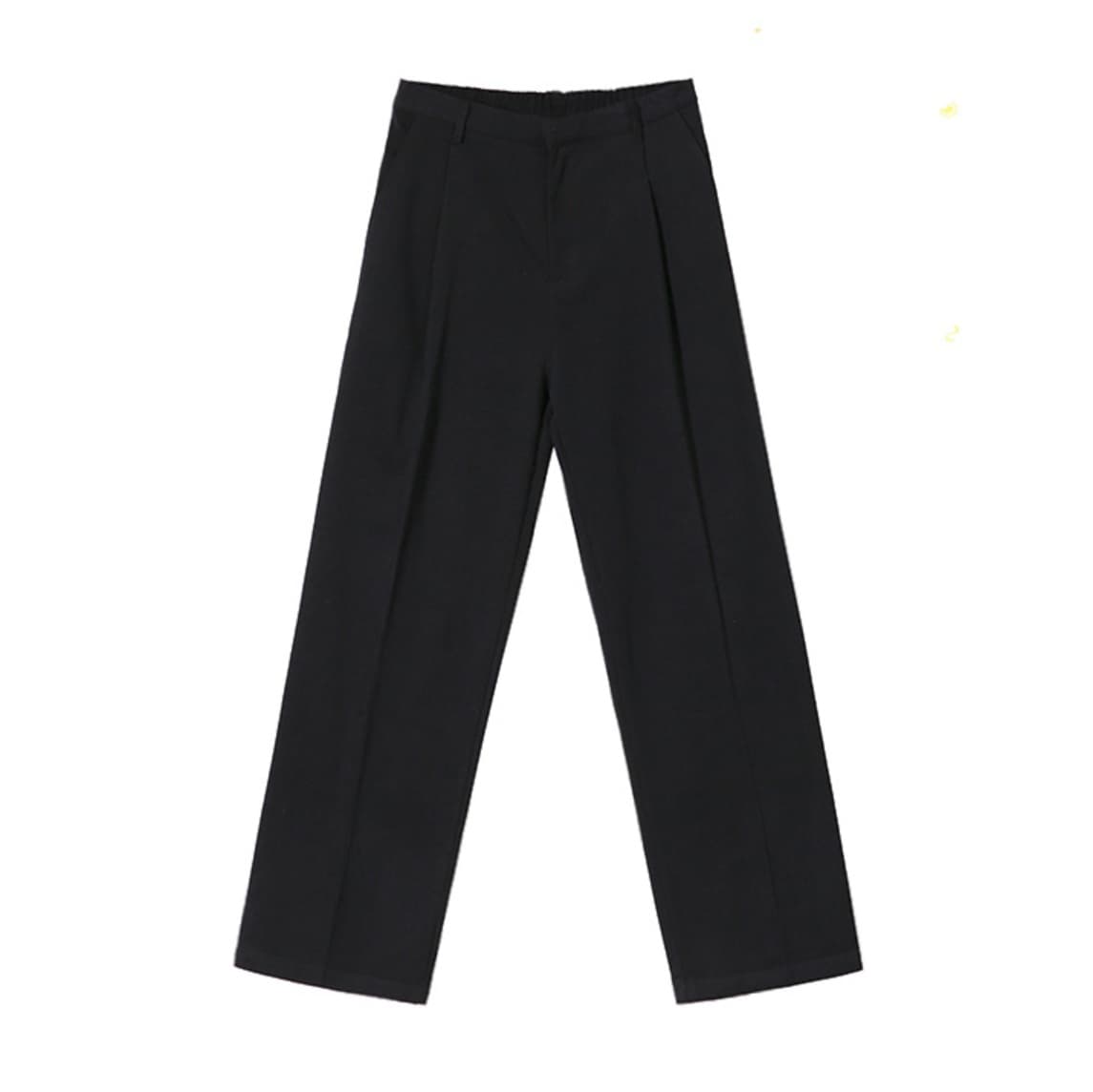 黒パンツ ワイドシルエット リラックススラックス