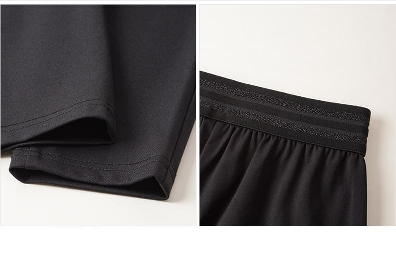 黒パンツ マリンデザイン細身パンツ