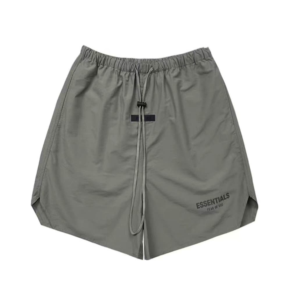 黒パンツ ドローストリング リラックスショートパンツ